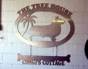 Corgi sign for wall art