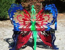Butterfly bench by plasma designs.