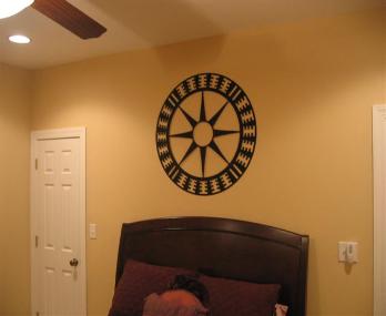 Metal wall art plasma designs.