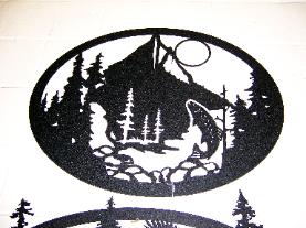 Trout fishing in the mountains
