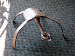 Metal yard art of a turtle
