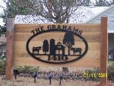 metal farm sign. 